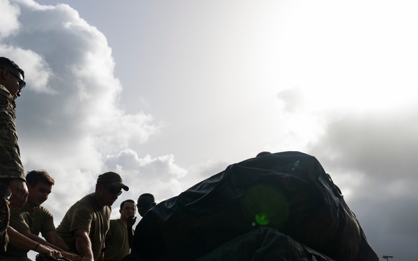 MST Airmen establish FOB during EW 24 FTX II