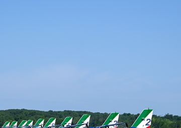 Frecce Tricolori arrive at Stewart Air National Guard Base