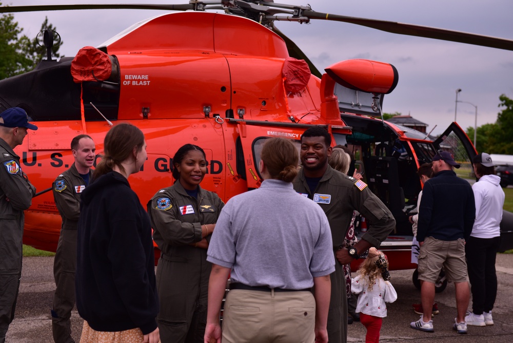 Air Station Detroit crew participates in Air Station Traverse City Open Ramp