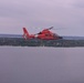 Coast Guard Air Station Detroit flys formation with Air Station Traverse City