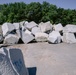 Armor Stone Staged at Oswego Breakwater