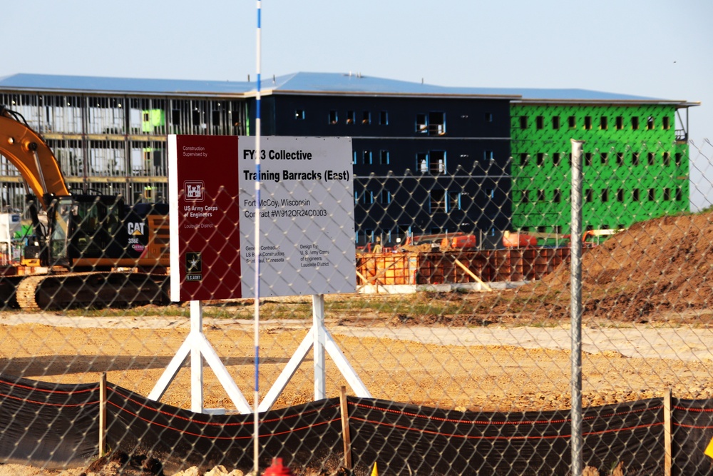 Fiscal year 2023-funded barracks project rolls into August at 3 percent complete; work continues steadily