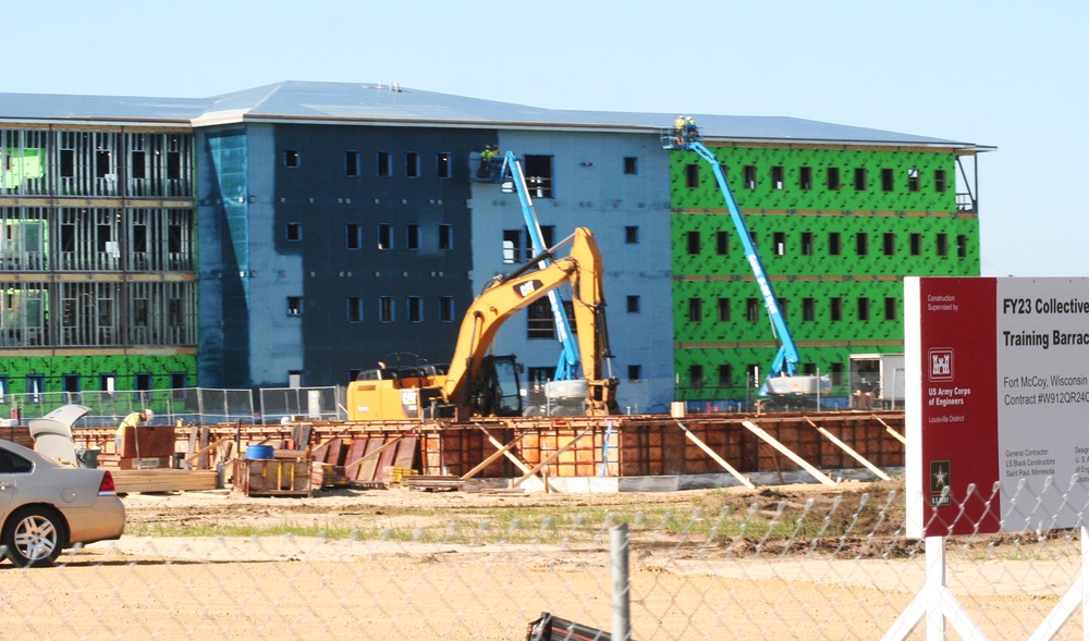 Fiscal year 2023-funded barracks project rolls into August at 3 percent complete; work continues steadily