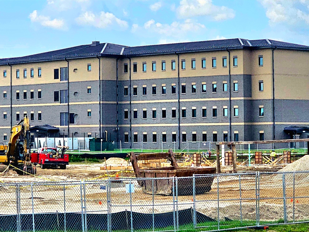 Fiscal year 2023-funded barracks project rolls into August at 3 percent complete; work continues steadily