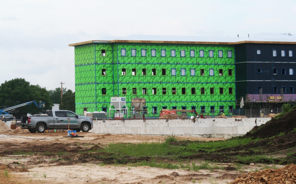 Fiscal year 2023-funded barracks project rolls into August at 3 percent complete; work continues steadily