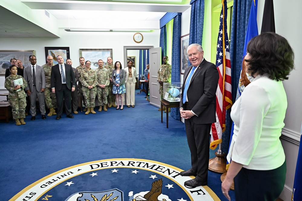 SecAF Kendall swears-in USecAF Dalton