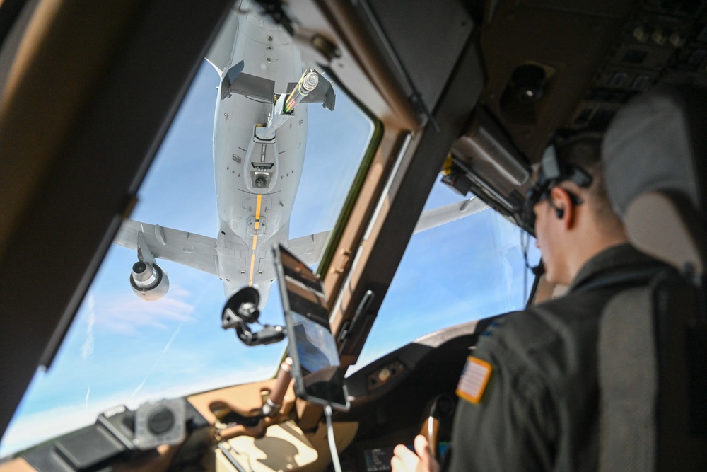 344 ARS KC-46s aerial refuel combat, support aircraft during BE 24-3