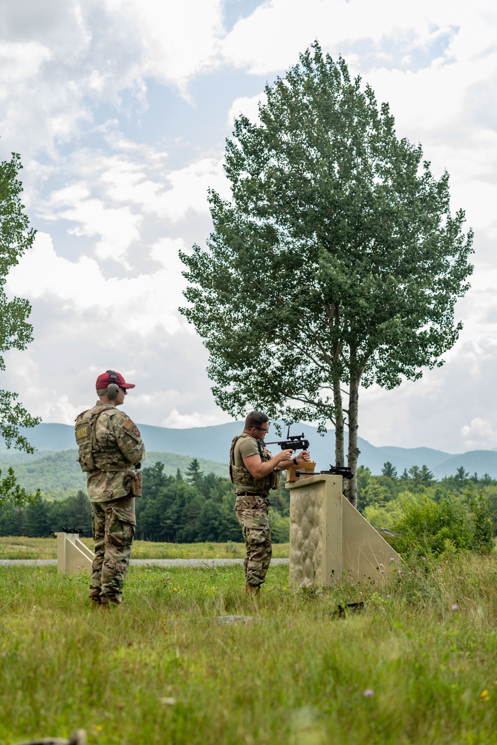 109th Security Forces airmen hone weapons skills for deployment.