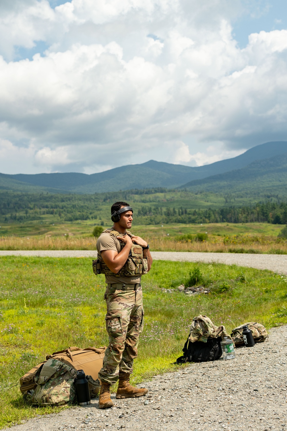 109th Security Forces airmen hone weapons skills for deployment.