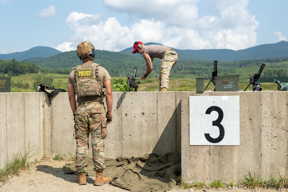 109th Security Forces airmen hone weapons skills for deployment.