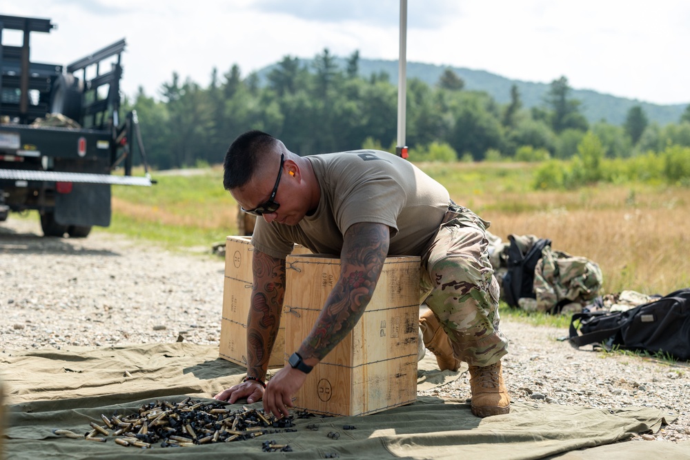 109th Security Forces airmen hone weapons skills for deployment.