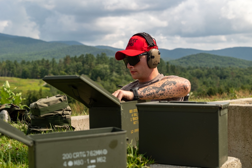 109th Security Forces airmen hone weapons skills for deployment.