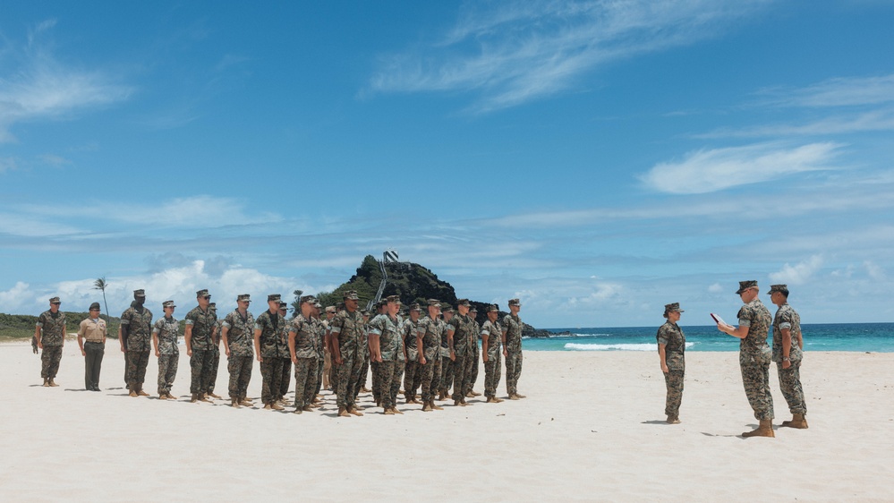 3d MLR Marines meritoriously promote and reenlist