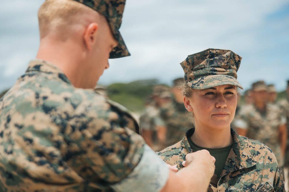 3d MLR Marines meritoriously promote and reenlist