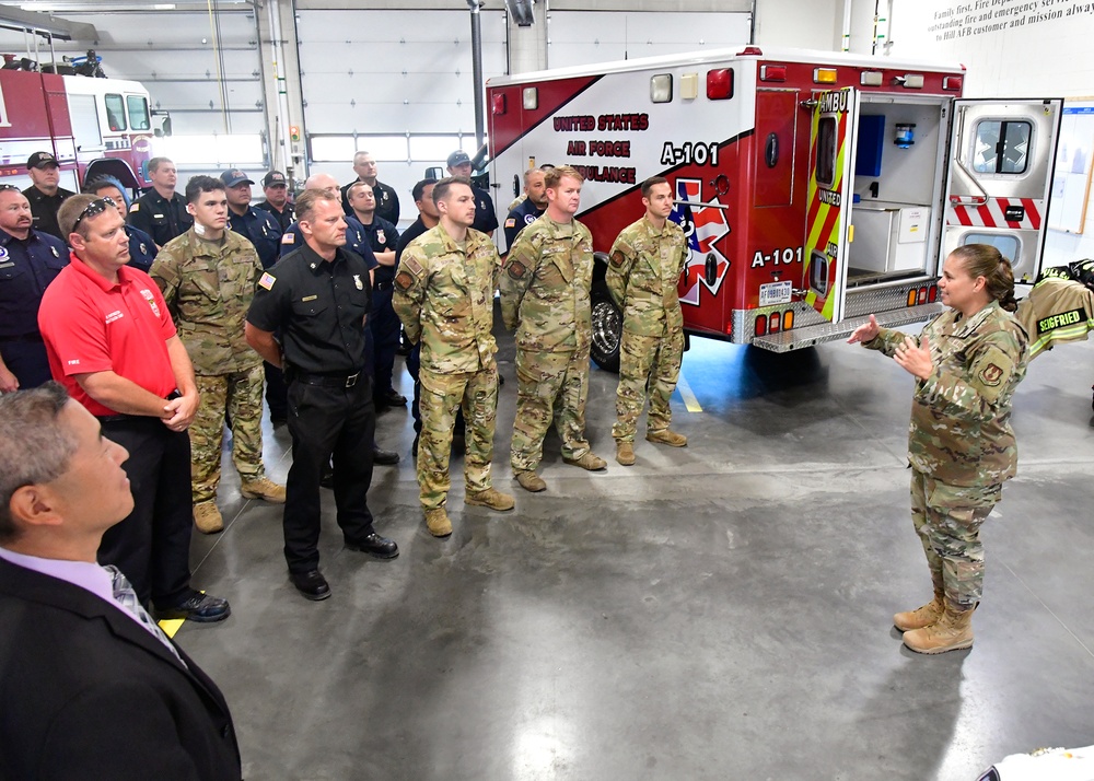 Lt. Gen. Linda S. Hurry visits Hill AFB