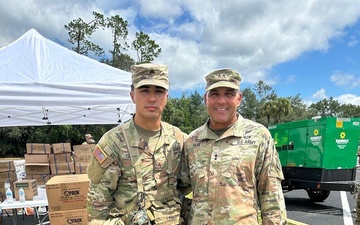 Maj. Gen. Haas Thanks Soldier for Dedication During Relief Efforts