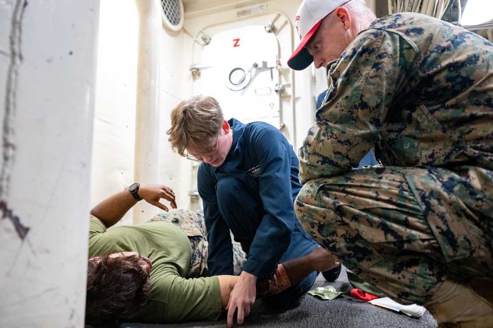 USS Somerset conducts General Quarters drill