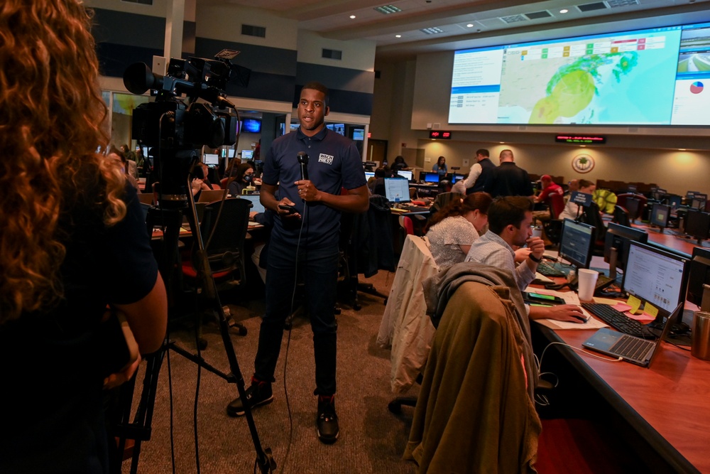 South Carolina Emergency Management Division press confrence ahead of Tropical Storm Debby