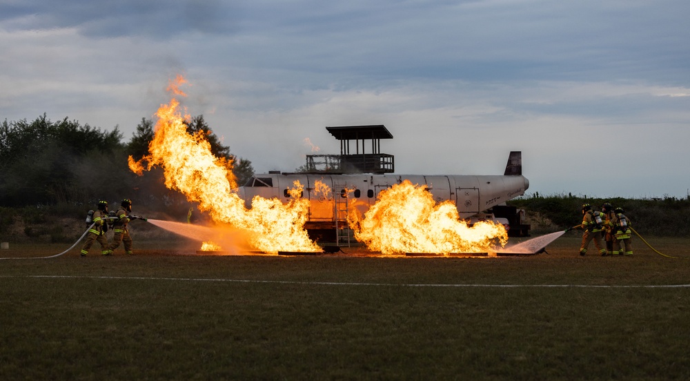 Army firefighter emergency response training at Northern Strike 24-2