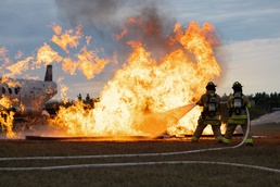 Army firefighter emergency response training at Northern Strike 24-2