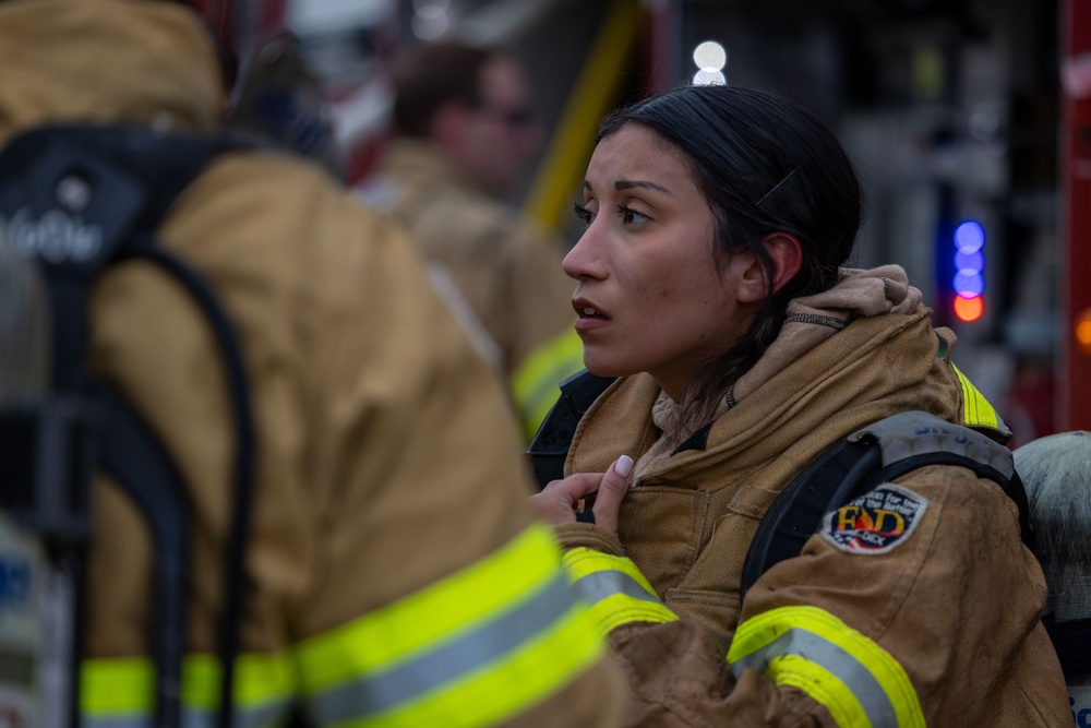 Army firefighter emergency response training at Northern Strike 24-2