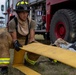 Army firefighter emergency response training at Northern Strike 24-2