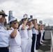 U.S. Marine leaders attend parade of ships during Seattle Seafair Fleet Week