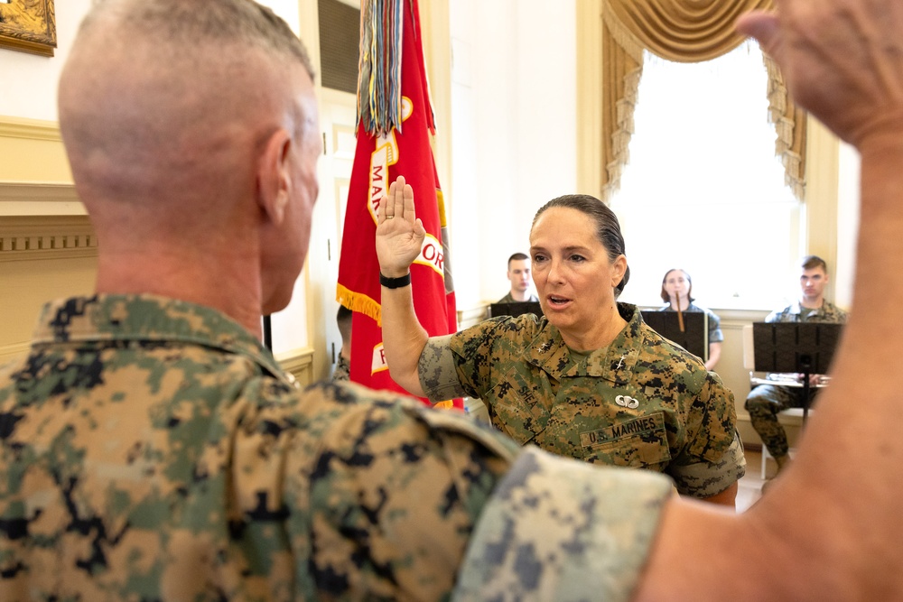 DVIDS - Images - 39th CMC, Gen. Eric Smith promotes Maj. Gen. Roberta ...