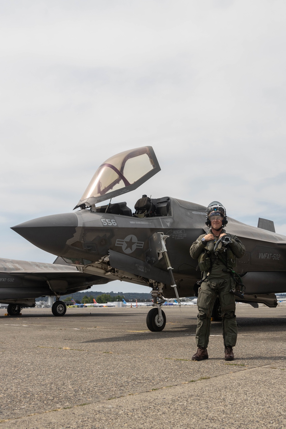 U.S. Marines conduct F-35B demonstration during Seafair