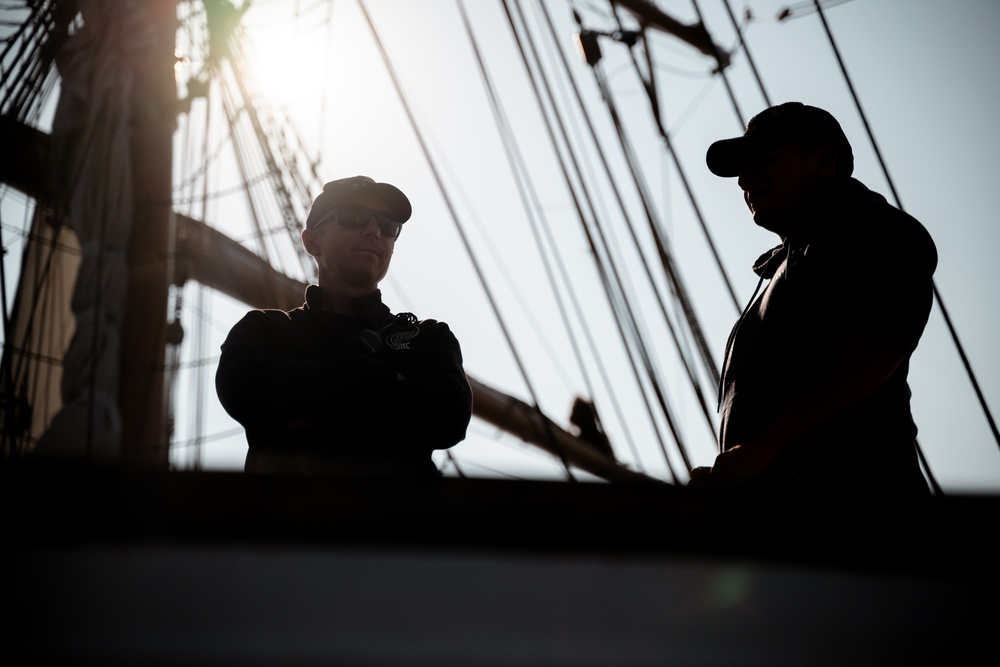 Academy Cadets set sail on Eagle