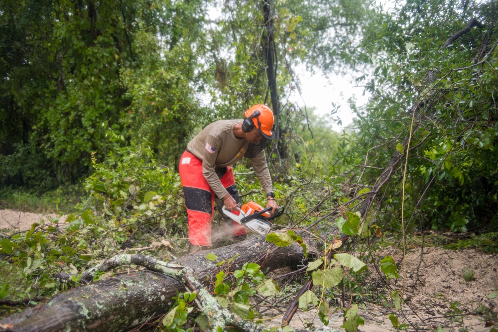 202d RED HORSE Clears Roads After Hurricane Debby