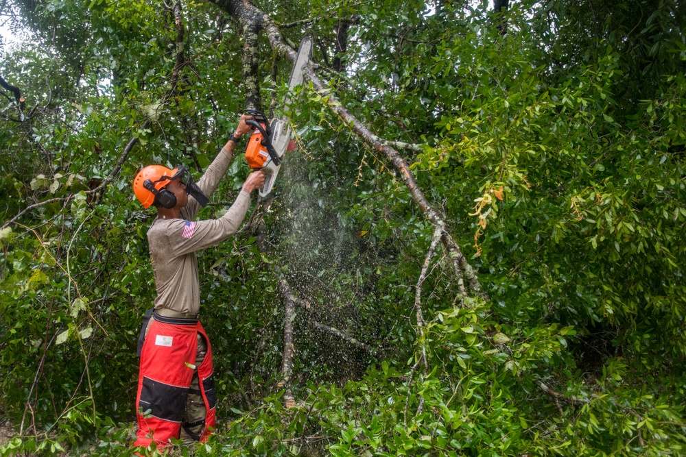 202d RED HORSE Clears Roads After Hurricane Debby