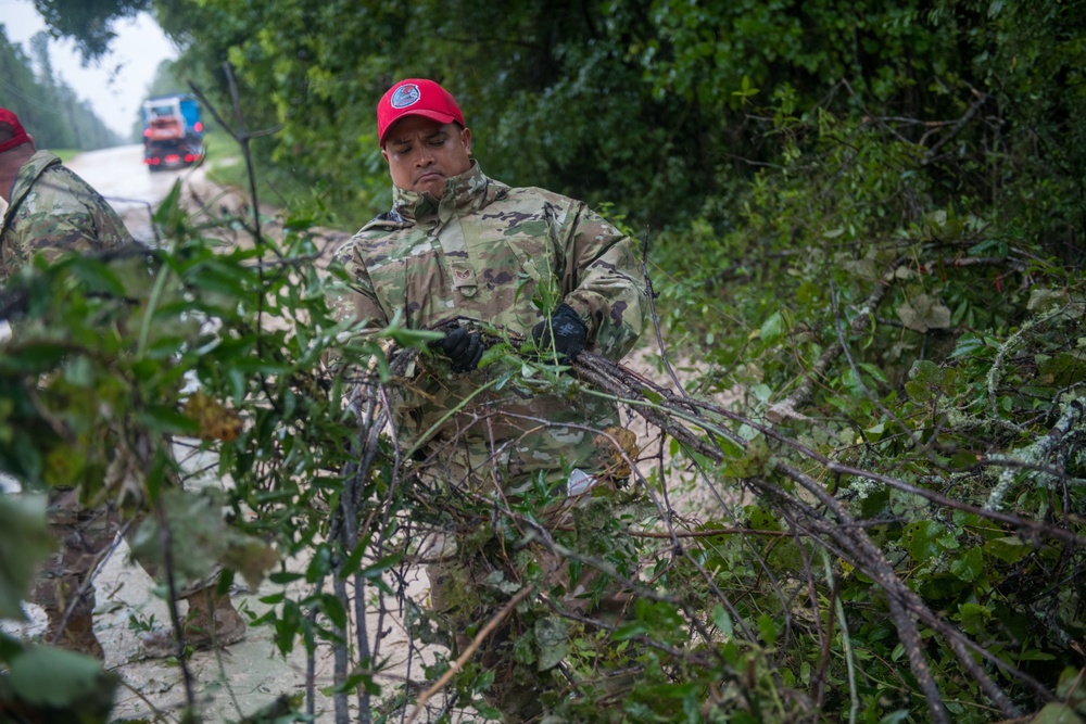 202d RED HORSE Clears Roads After Hurricane Debby