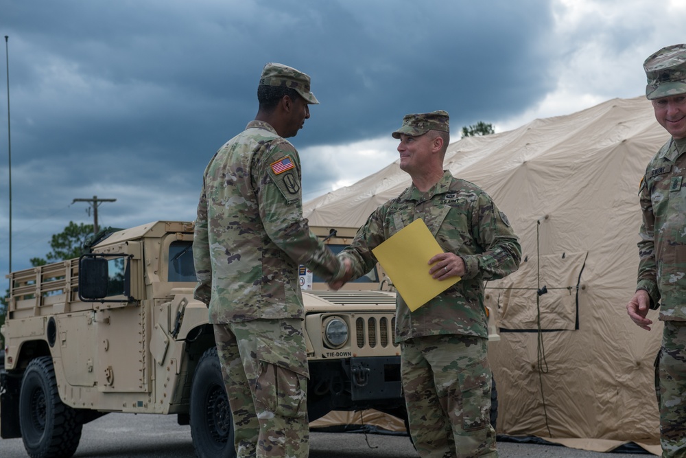 South Carolina Guardsmen Awarded Florida State Active Duty Ribbon