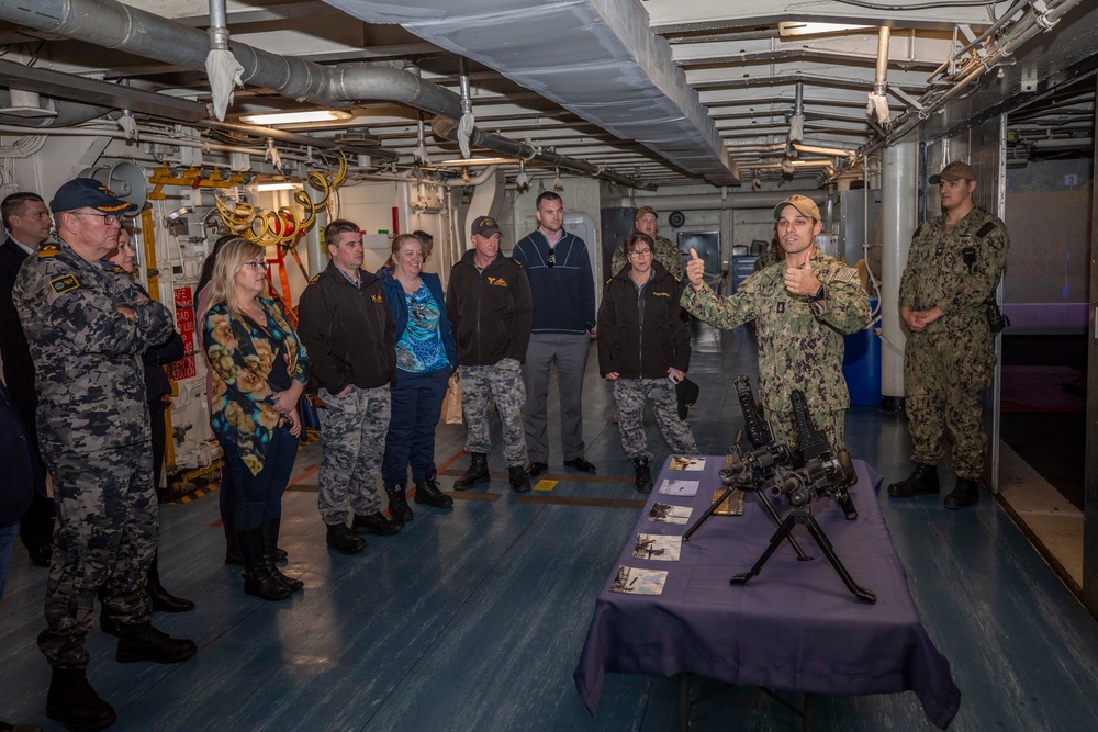 USS Emory S. Land Hosts Tour for Visitors in Adelaide, Australia
