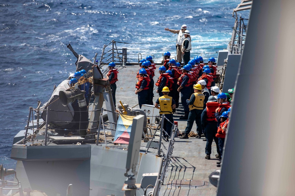 USS Ralph Johnson Conducts Replenishment at Sea with JMSDF Ship JS Mashu