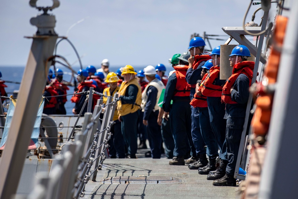 USS Ralph Johnson Conducts Replenishment at Sea with JMSDF Ship JS Mashu