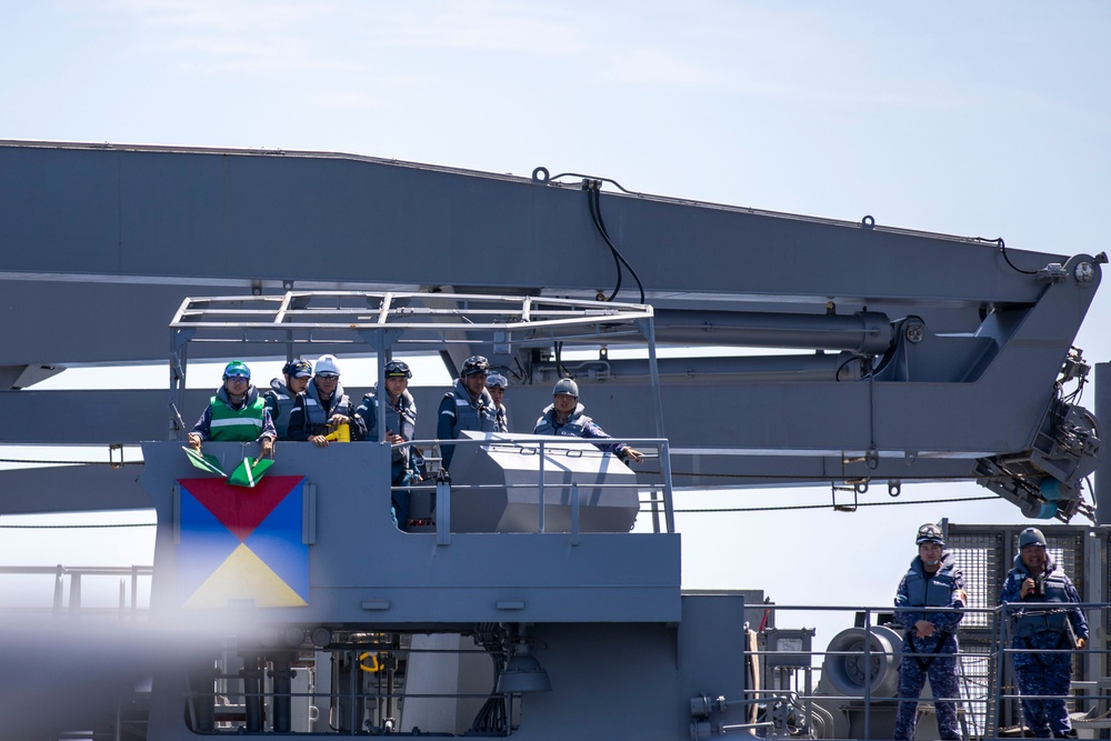 USS Ralph Johnson Conducts Replenishment at Sea with JMSDF Ship JS Mashu