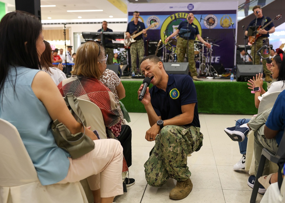 Pacific Partnership 2024-2 Band Performs at SM Mall in Legazpi, Philippines