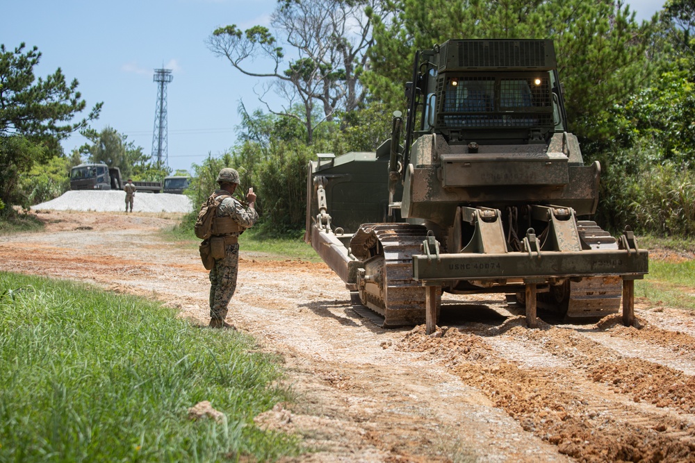RD24 | 9th ESB Constructs a Road at Camp Hansen CTA