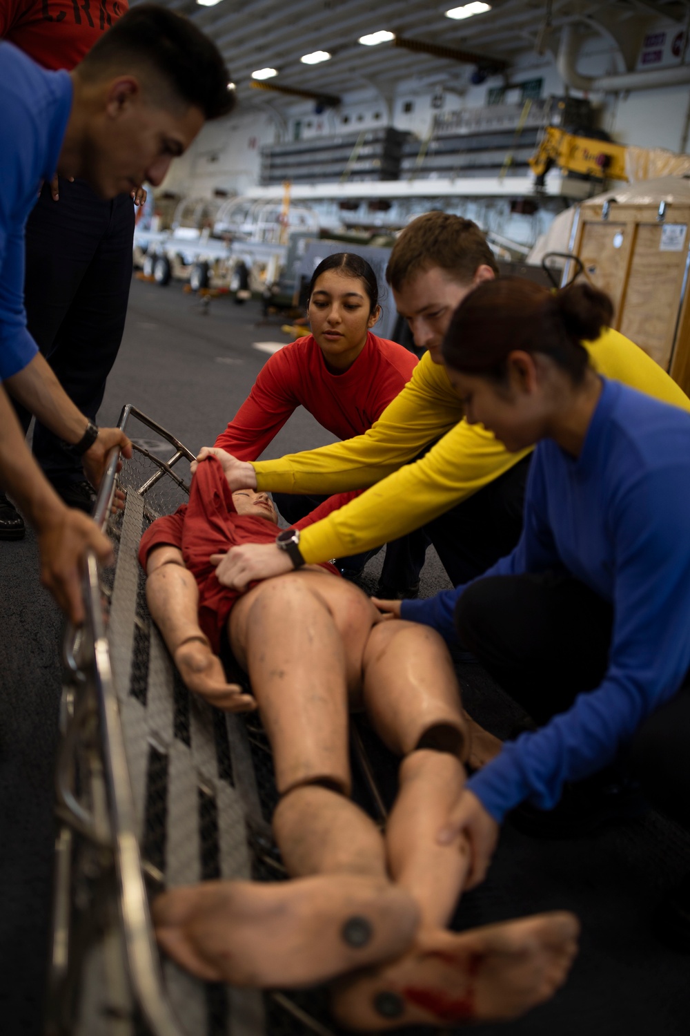 Tripoli Sailors Participate in Aviation Medical Drill