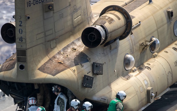 USS Tripoli Flight Operations