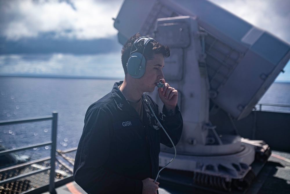 USS Tripoli Sailors Test Missile Launchers