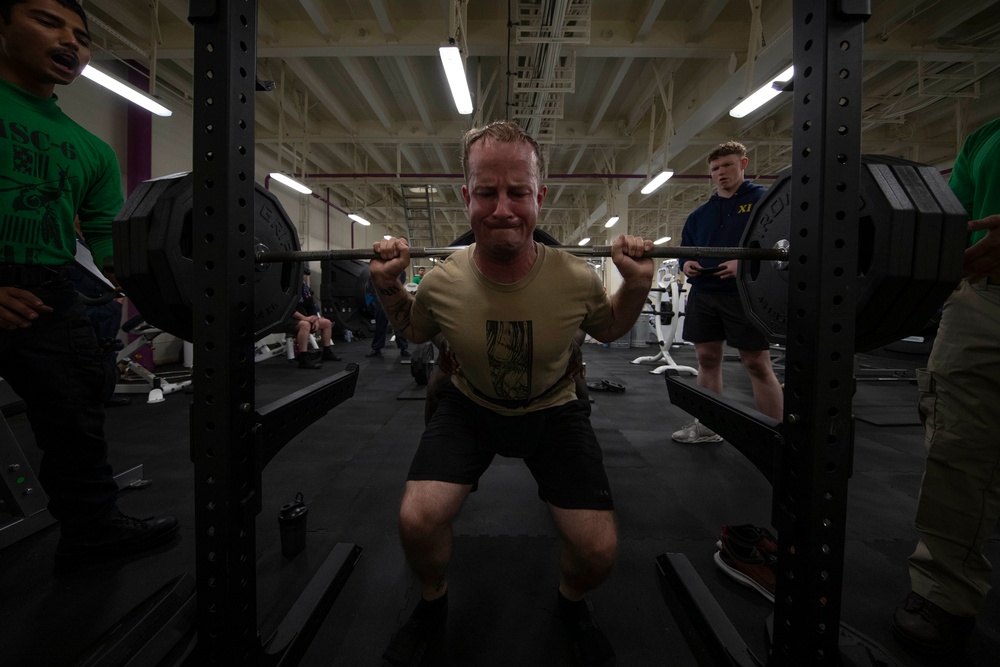 500/1000 LB Club aboard USS Tripoli