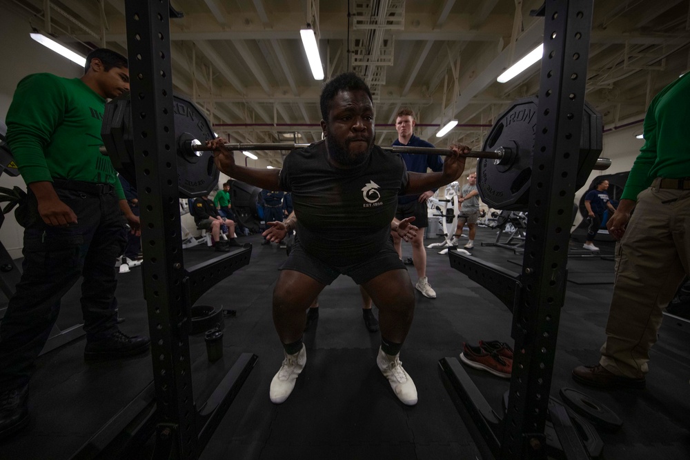 500/1000 LB Club aboard USS Tripoli