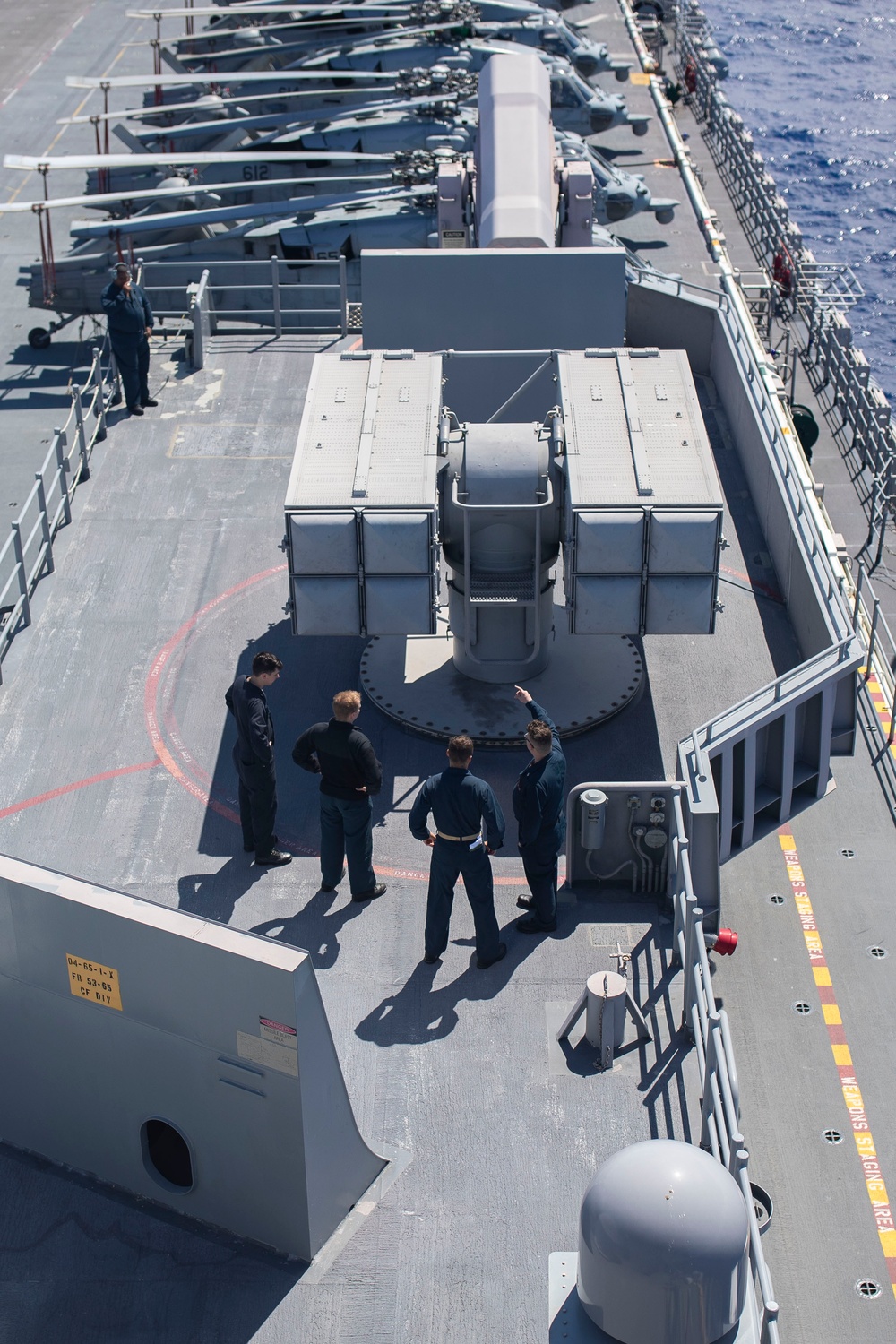 USS Tripoli Sailors Test Missile Launchers