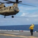 CH-47 Lands on USS Tripoli Flight Deck