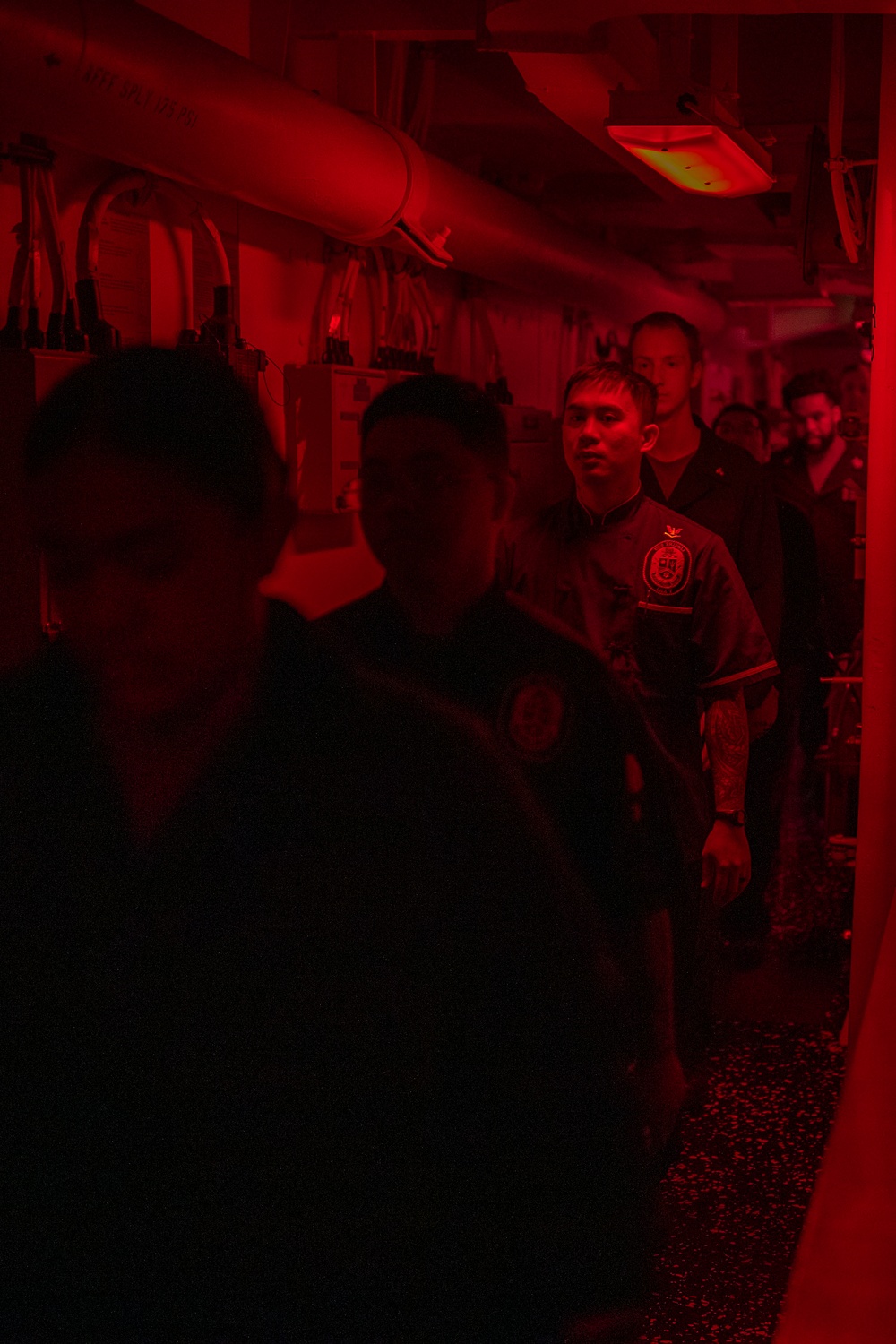 USS Tripoli Sailors Conduct Mass Egress Drill