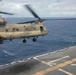 U.S. Army Chinook helicopter operations aboard USS Tripoli