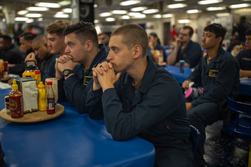 USS Tripoli Berthing Inspection, Electrical Safety Training